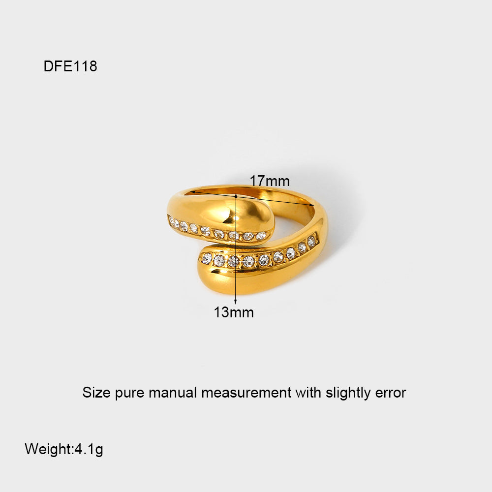 18K Gold Plated Open Ring