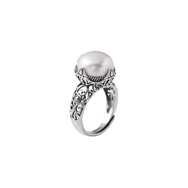 Ring Combination s925 sterling silver + gem series ring