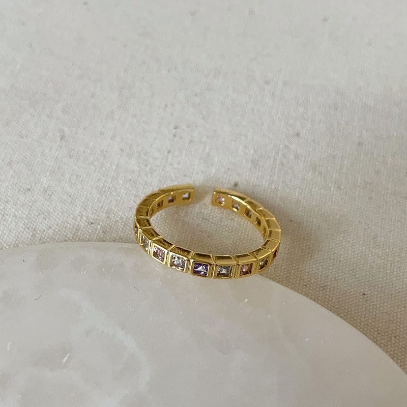 Dropping butterfly flower opening ring