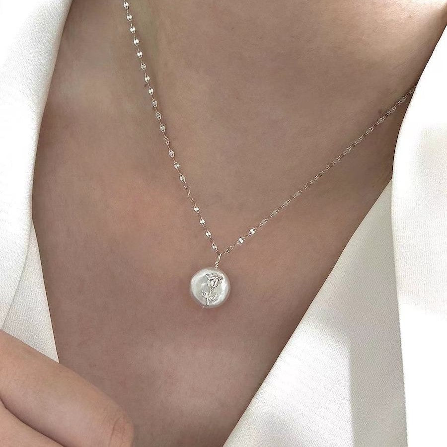 バロックパールS925スターリングシルバーネックレス