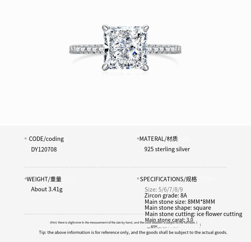 S925 sterling silver ring