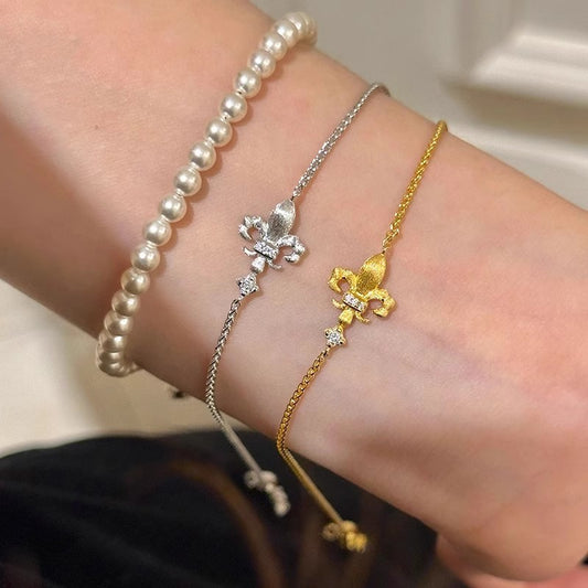 S925 Sterling Silver Iris Brushed Bracelet