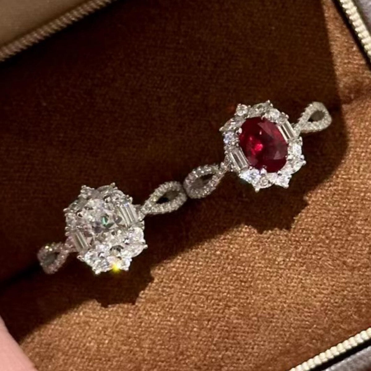 全身S925スターリングシルバーのファッション花火と鳩の卵のオーバルリング