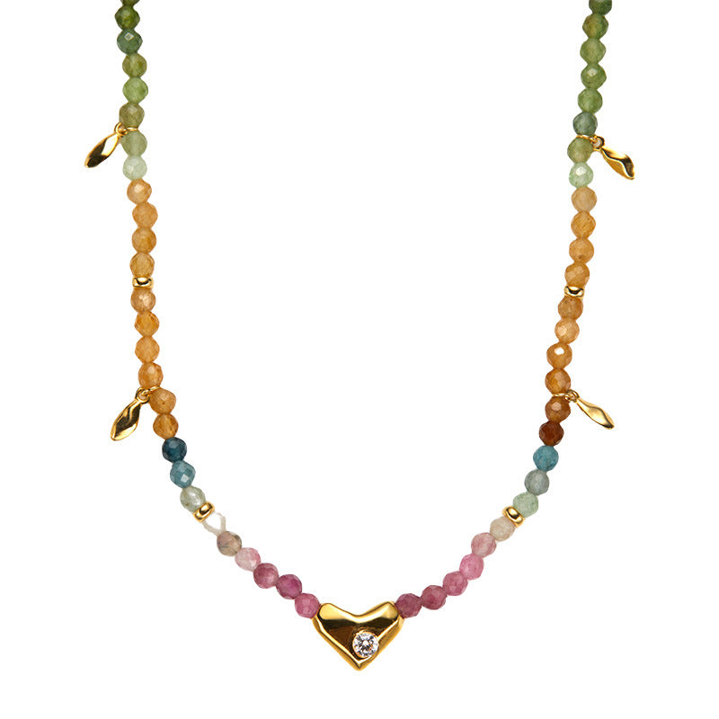 Natural Color Treasure Tourmaline Necklace