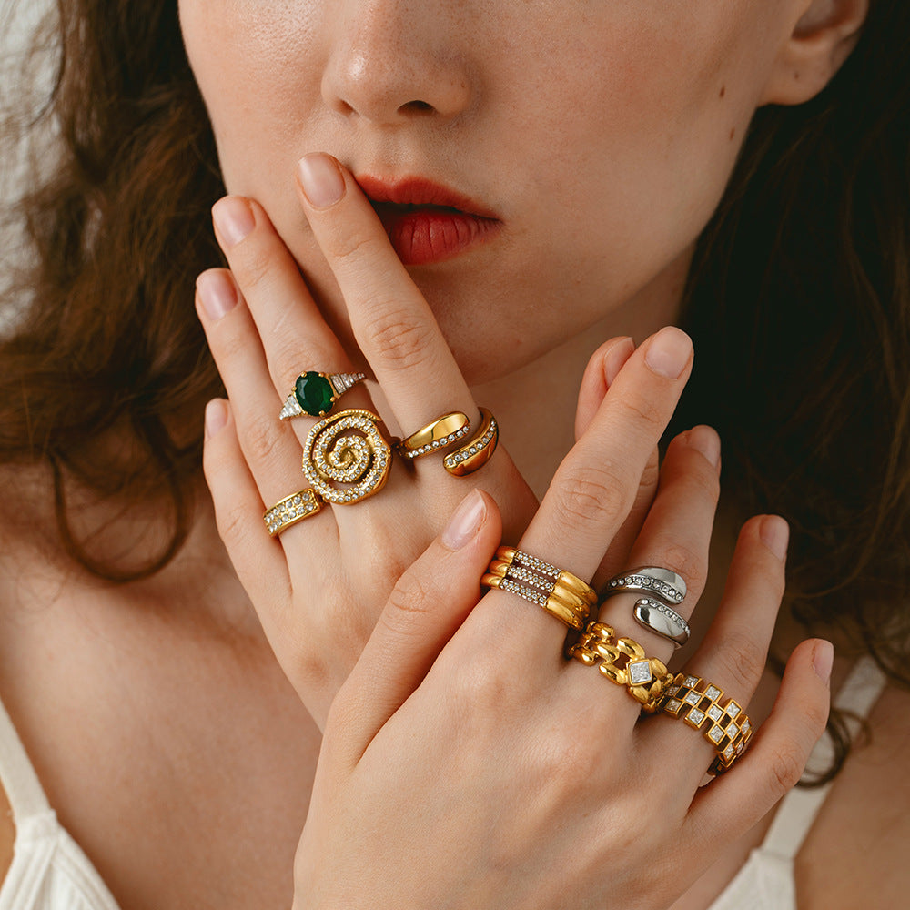 18K Gold Plated Open Ring