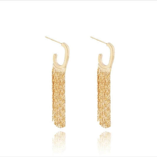 G tassel earrings