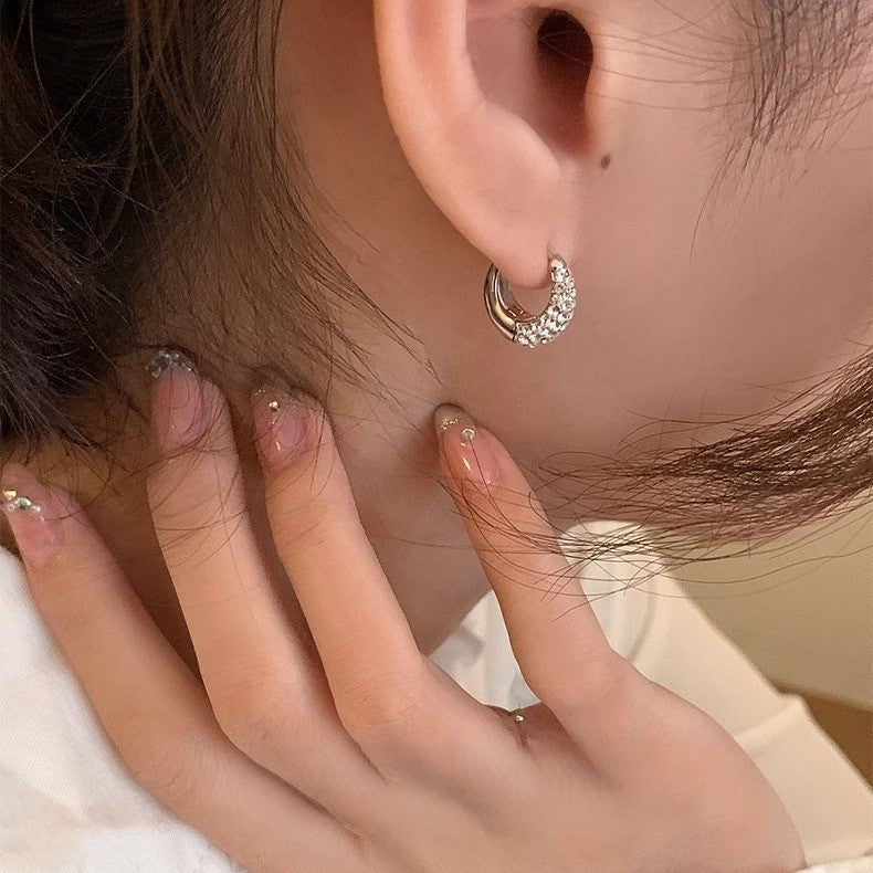 Zircon Full Diamond Circle Earrings