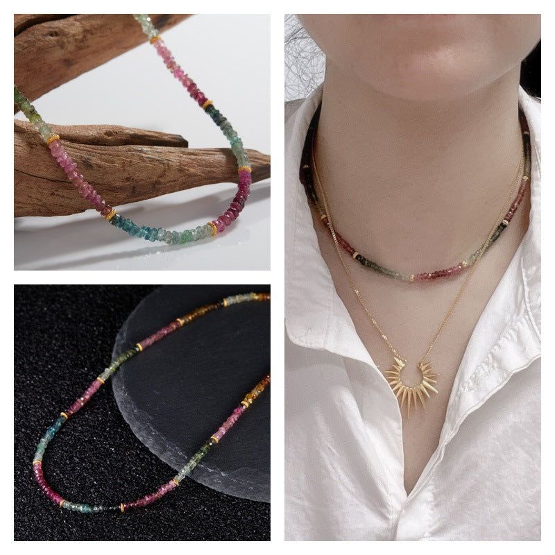 Natural Color Treasure Tourmaline Necklace