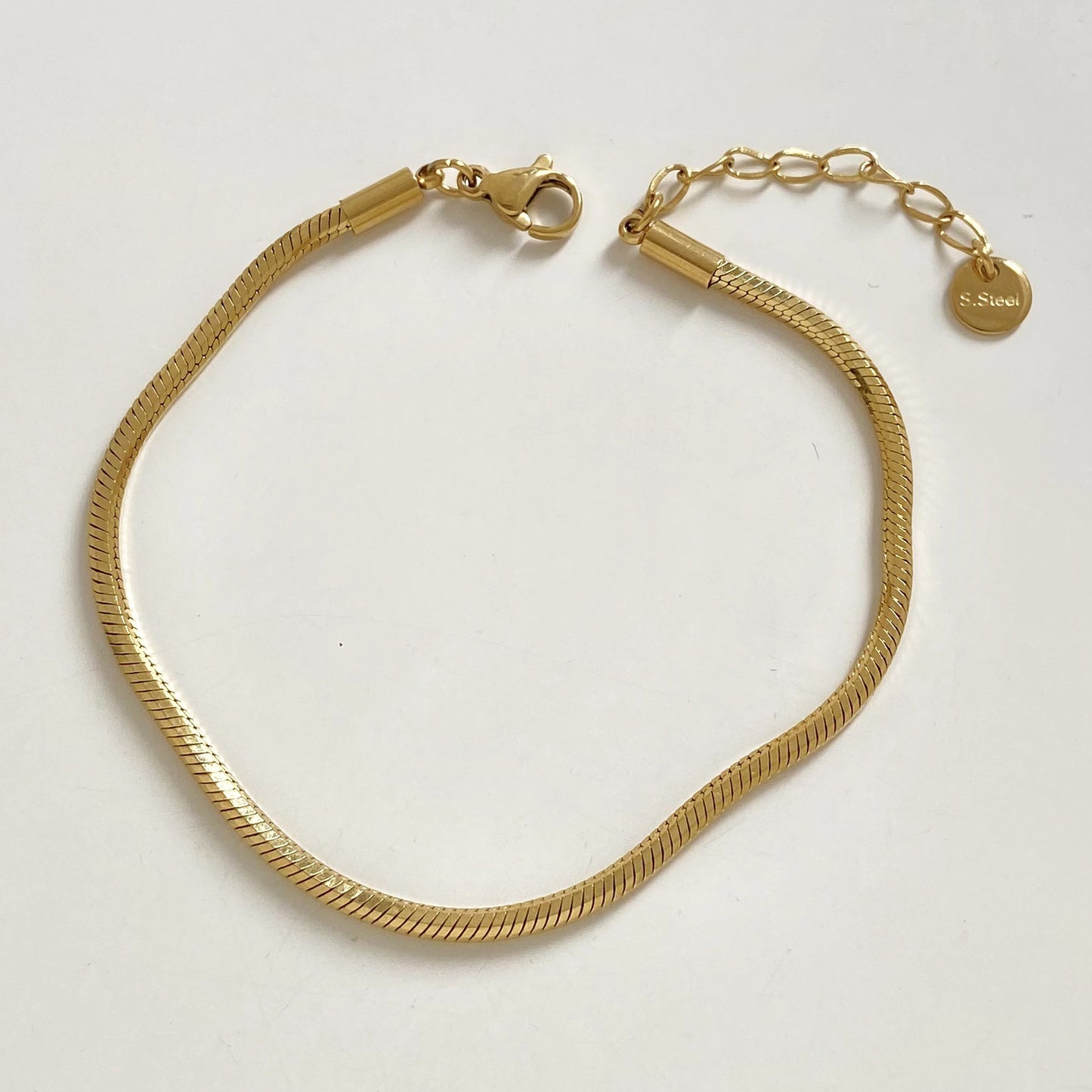 Octagonal Snake Bone Chain bracelet suit