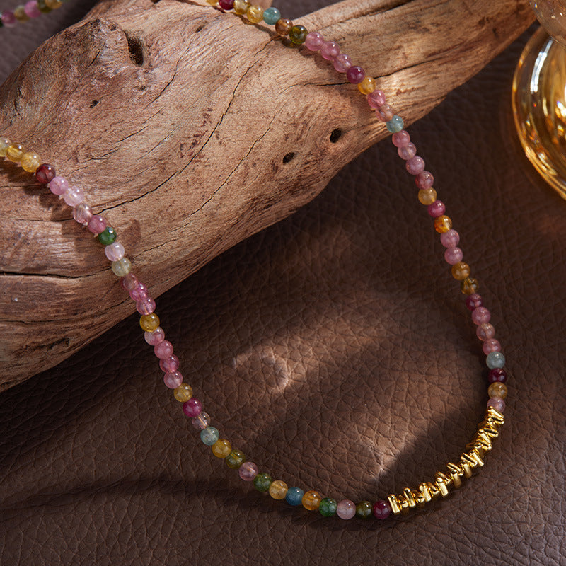 Natural Color Treasure Tourmaline Necklace