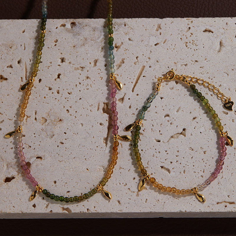 Natural Color Treasure Tourmaline Necklace