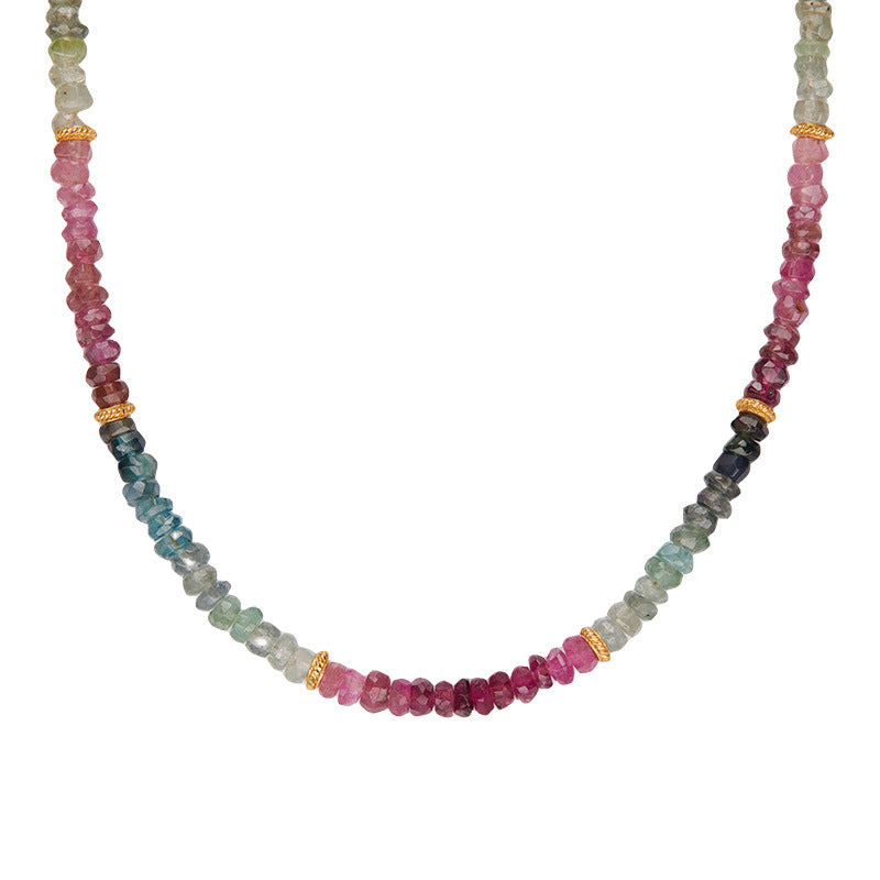 Natural Color Treasure Tourmaline Necklace