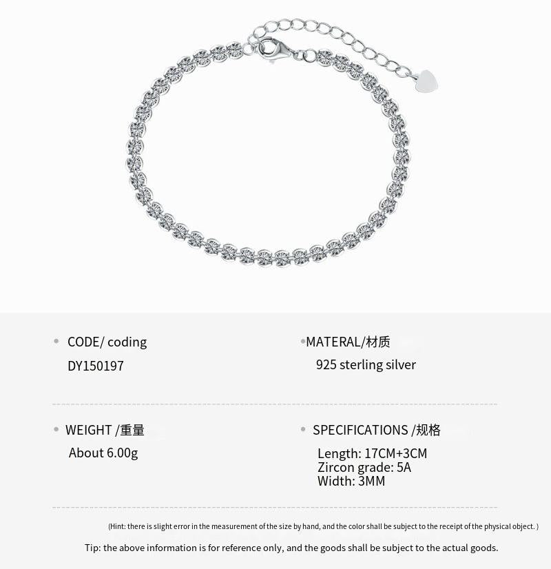 S925スターリングシルバーブレスレット