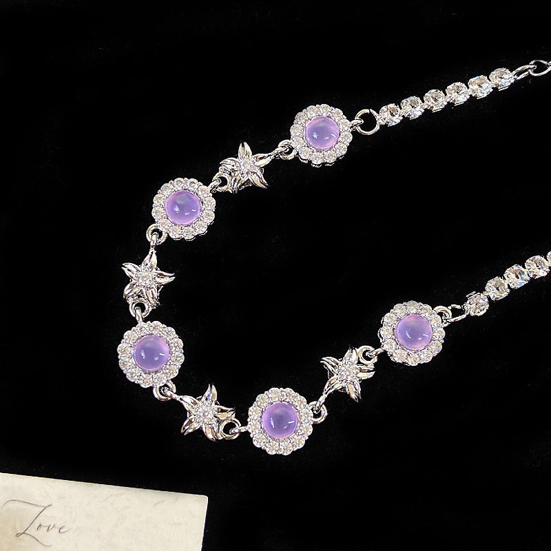 Opal round zircon bracelet