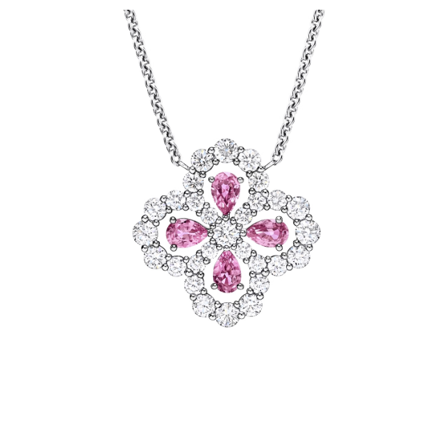 925 sterling silver four-leaf clover necklace