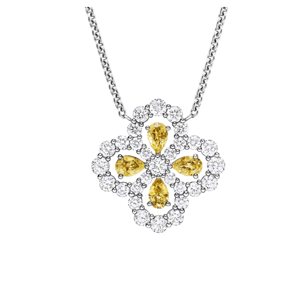 925 sterling silver four-leaf clover necklace