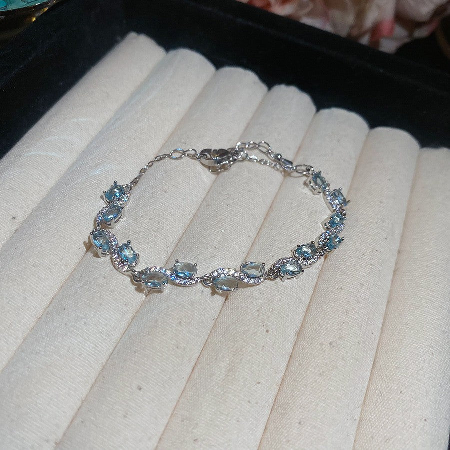Zircon adjustable bracelet